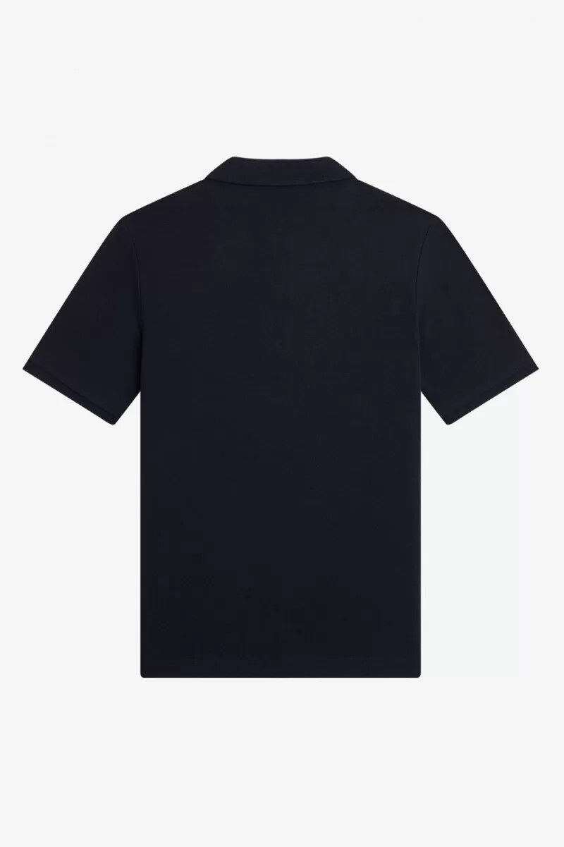 camisa fred perry g6000 para mujer color azul marino y marrón