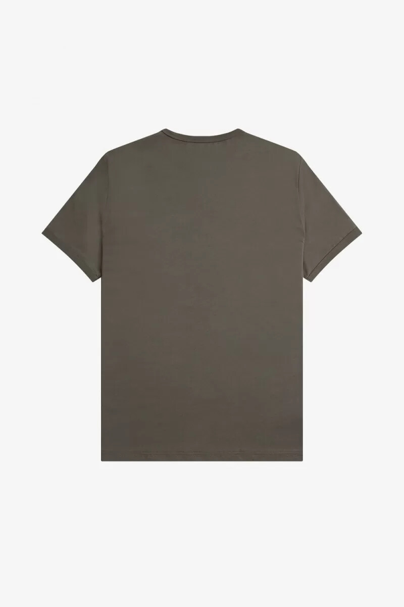 camiseta fred perry ringer para hombre color verde campo
