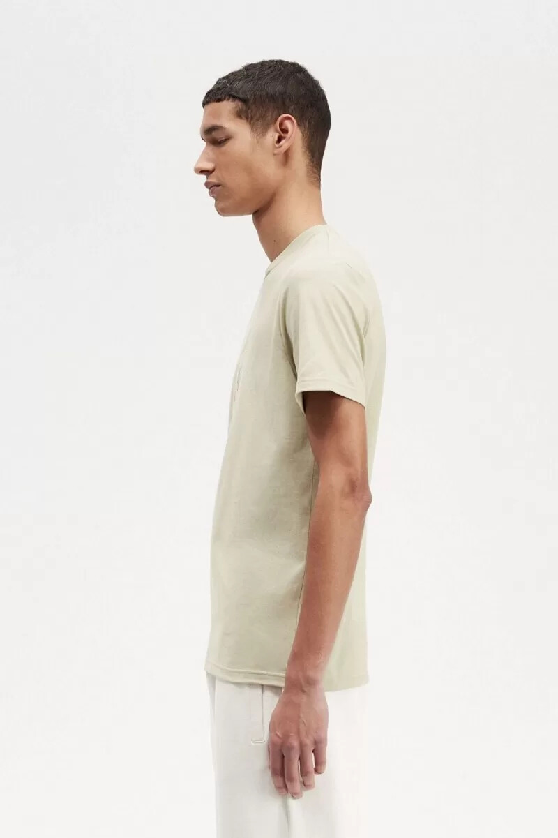 camiseta fred perry circle branding para hombre en color menta claro