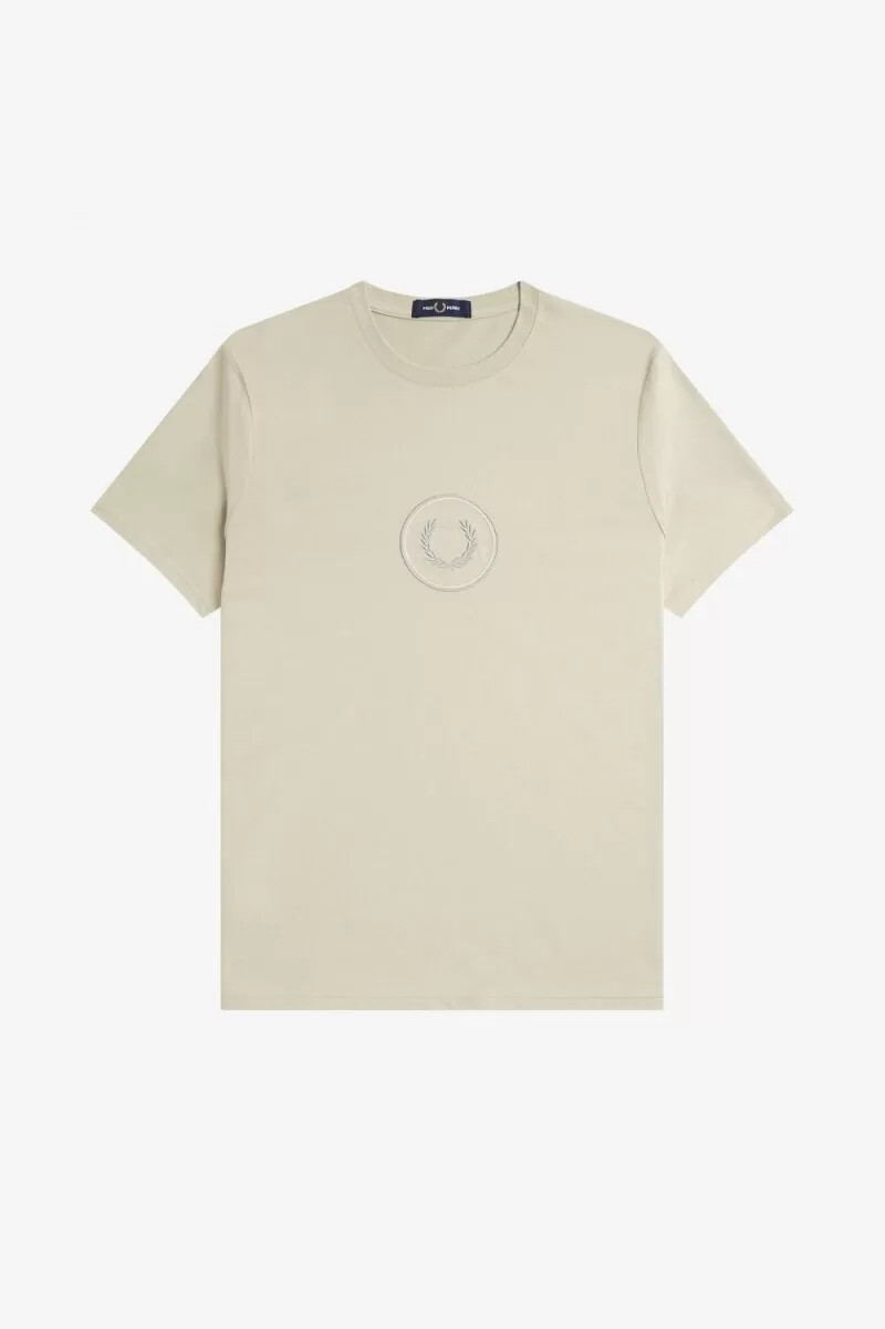 camiseta fred perry circle branding para hombre en color menta claro