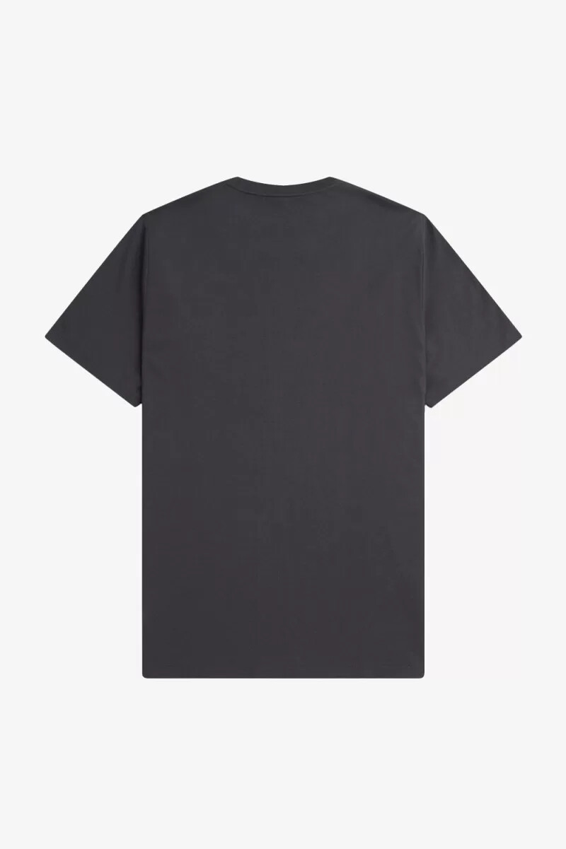 camiseta fred perry de cuello redondo para hombre color gris ancla y café oscuro
