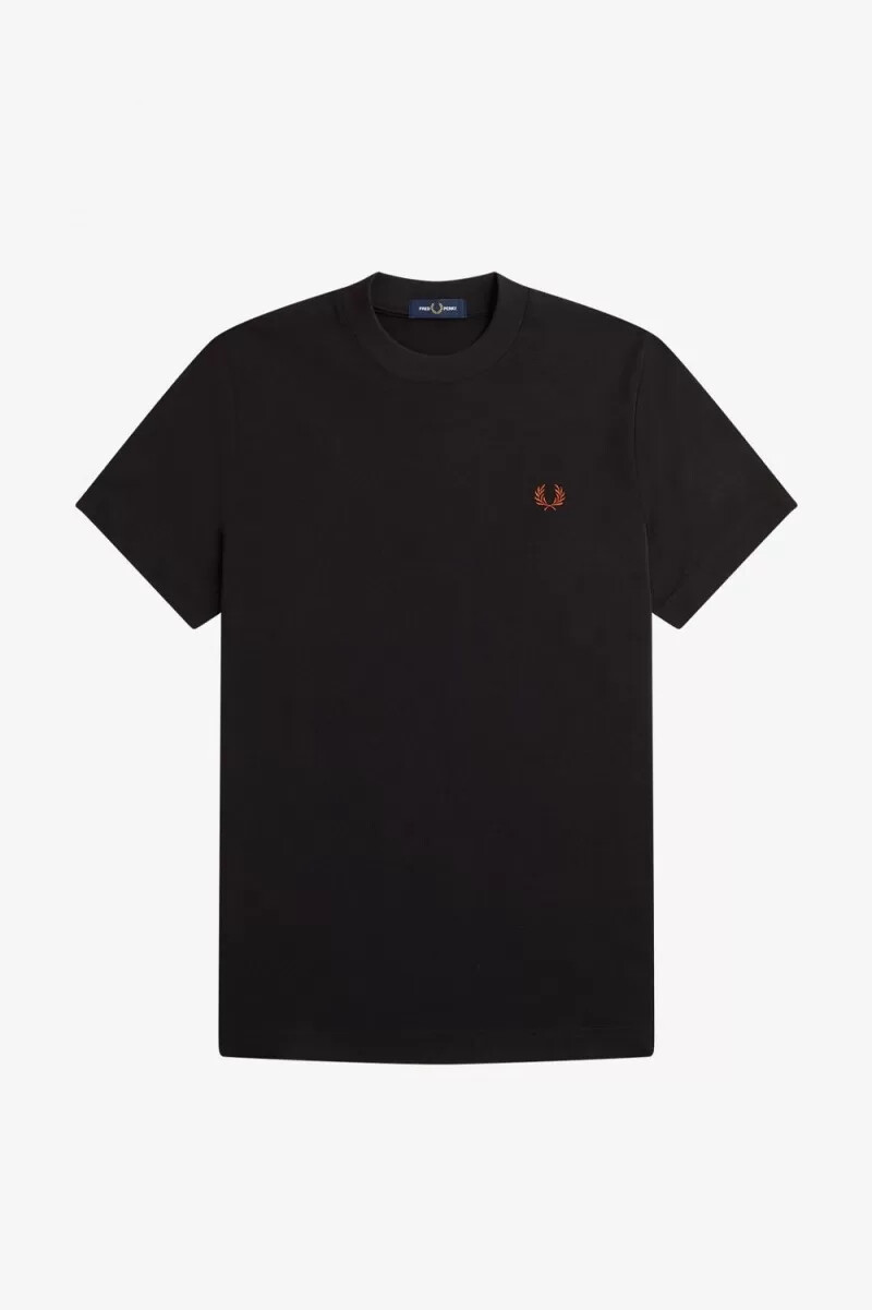 camiseta gráfica fred perry rave para hombre negra