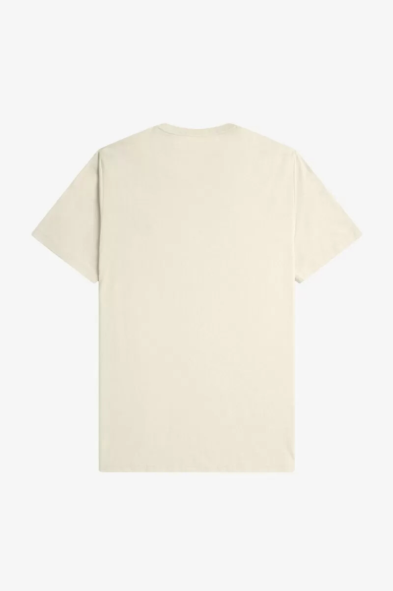 camiseta fred perry de cuello redondo para hombre en color negro avena