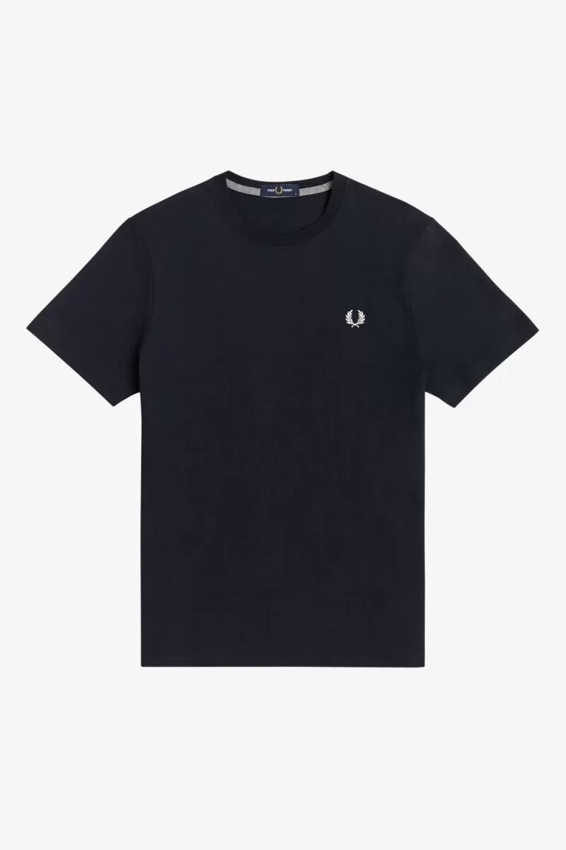 camiseta fred perry de cuello redondo para hombre color azul marino