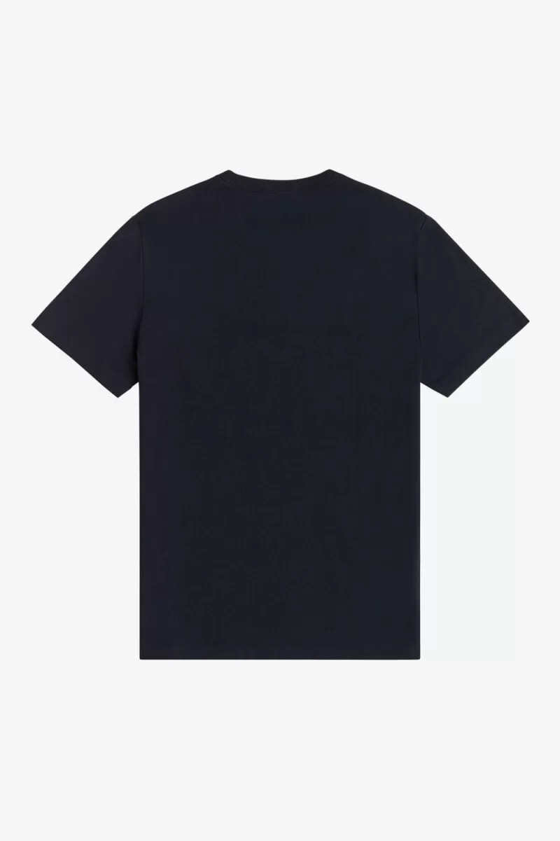 camiseta fred perry de cuello redondo para hombre color azul marino