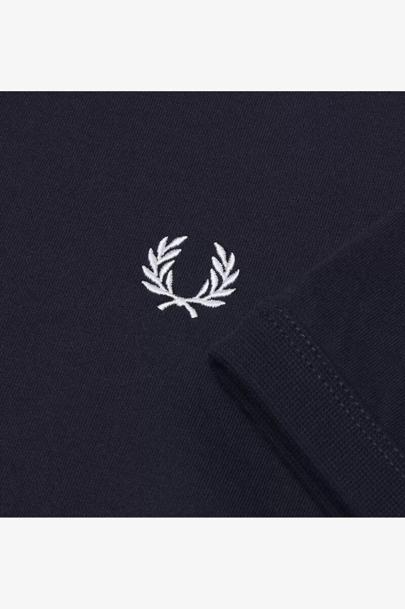 camiseta fred perry ringer para hombre azul marino