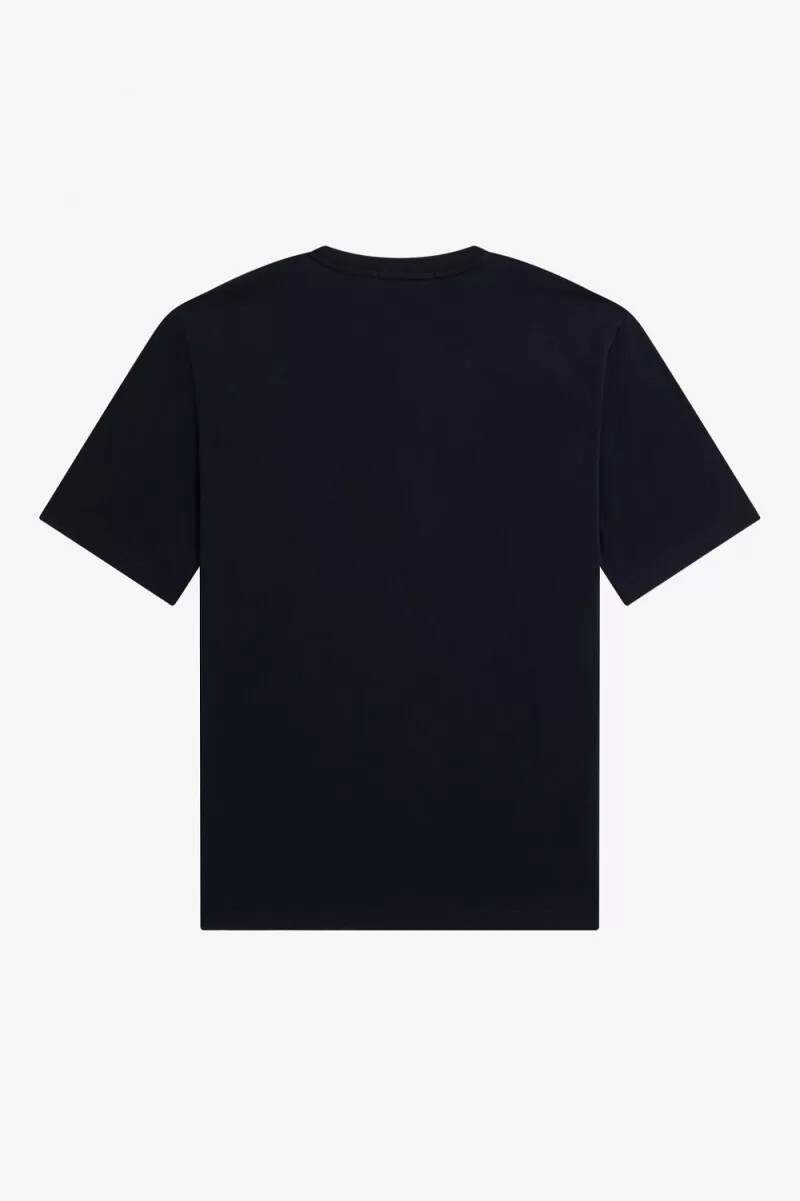 camiseta fred perry bold laurel wreath para mujer color azul marino