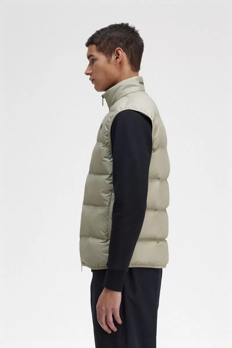 chaleco aislante fred perry para hombre color menta