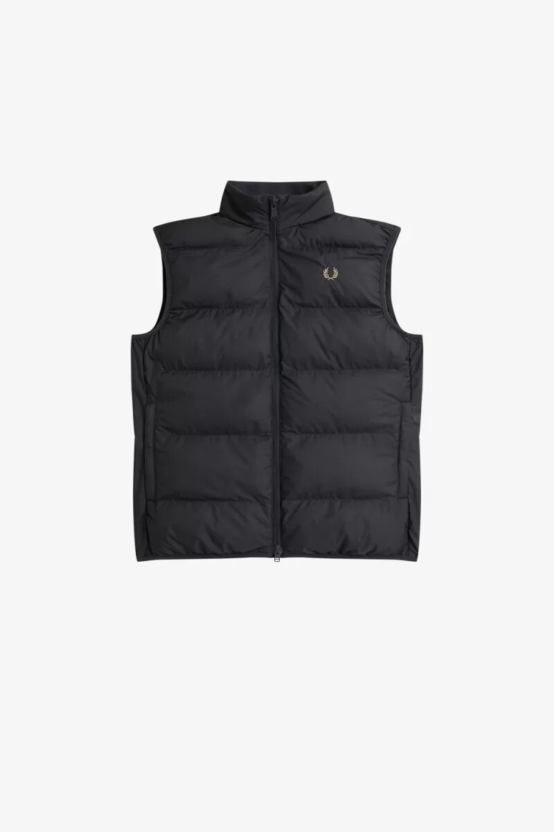 chaleco aislante fred perry para hombre color gris ancla