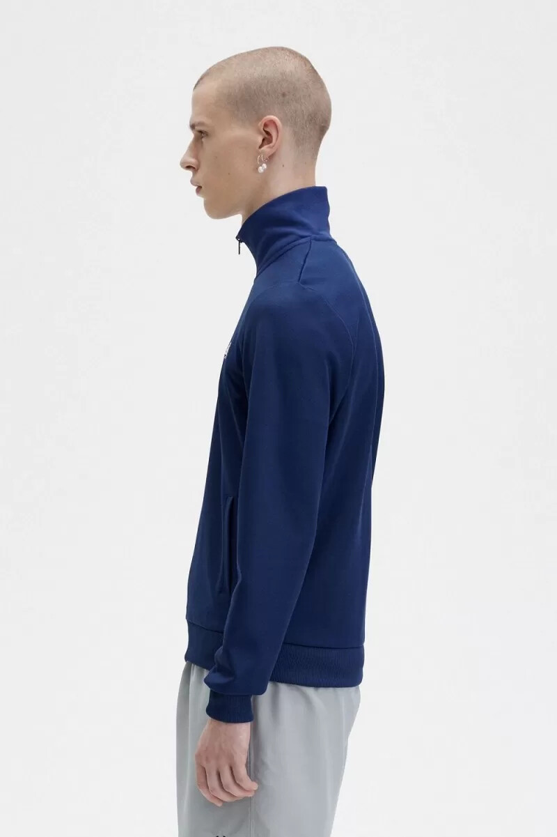 chaqueta deportiva clásica fred perry para hombre color azul marino francés