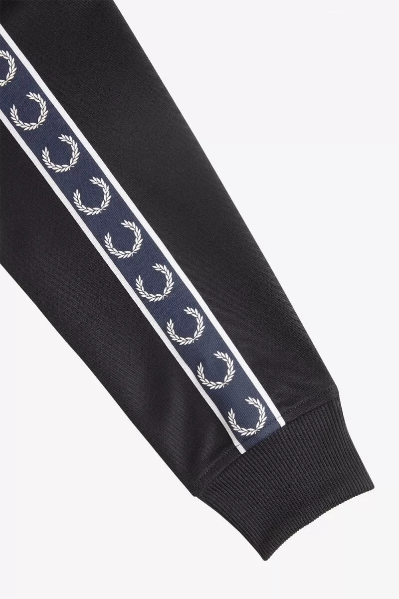 chaqueta deportiva fred perry con cinta en contraste para hombre color azul marino