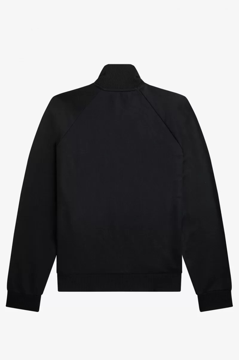 chaqueta deportiva fred perry con paneles en contraste para hombre color negro