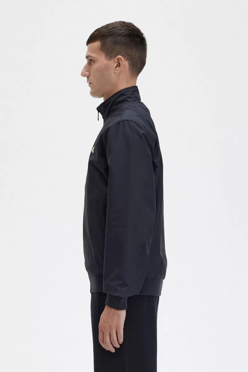 chaquetas fred perry brentham para hombre negras