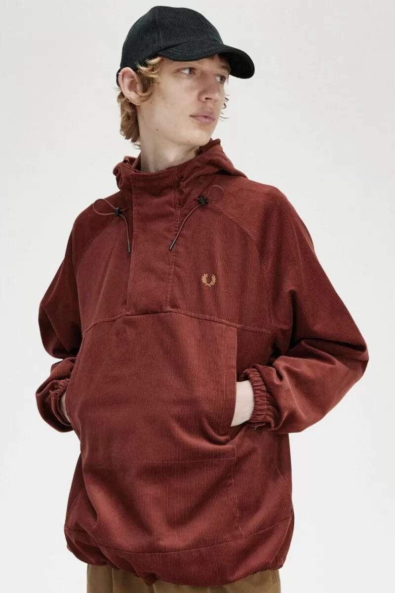 chaquetas fred perry de pana para hombre en color marrón whisky