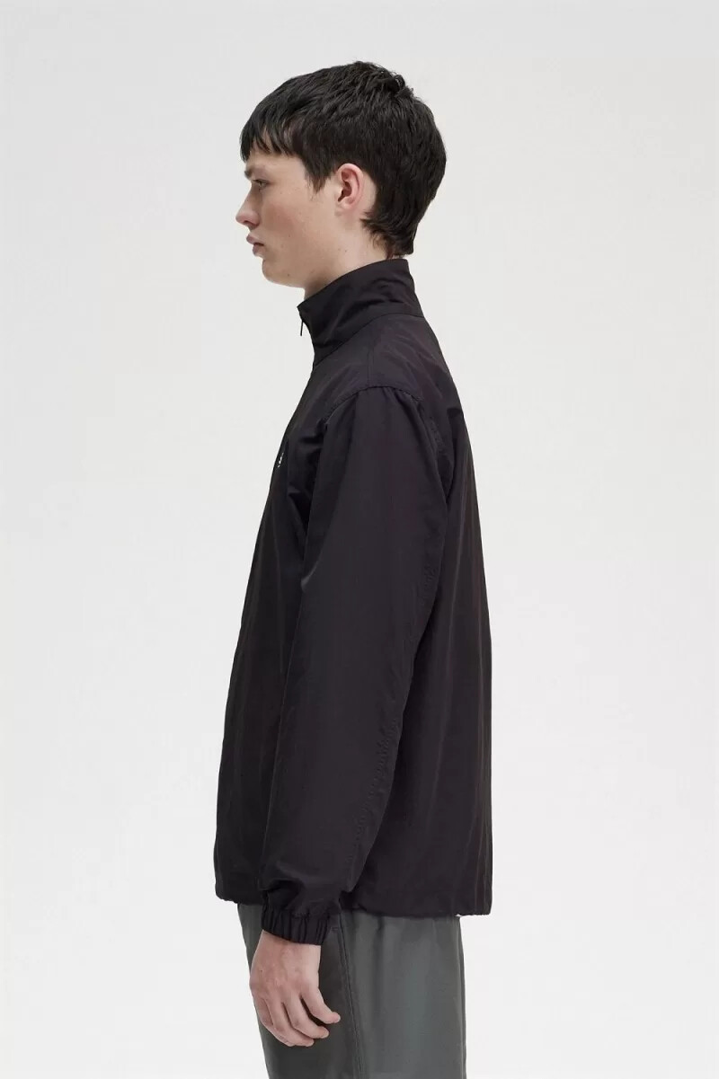chaqueta deportiva tejida fred perry para hombre color negro