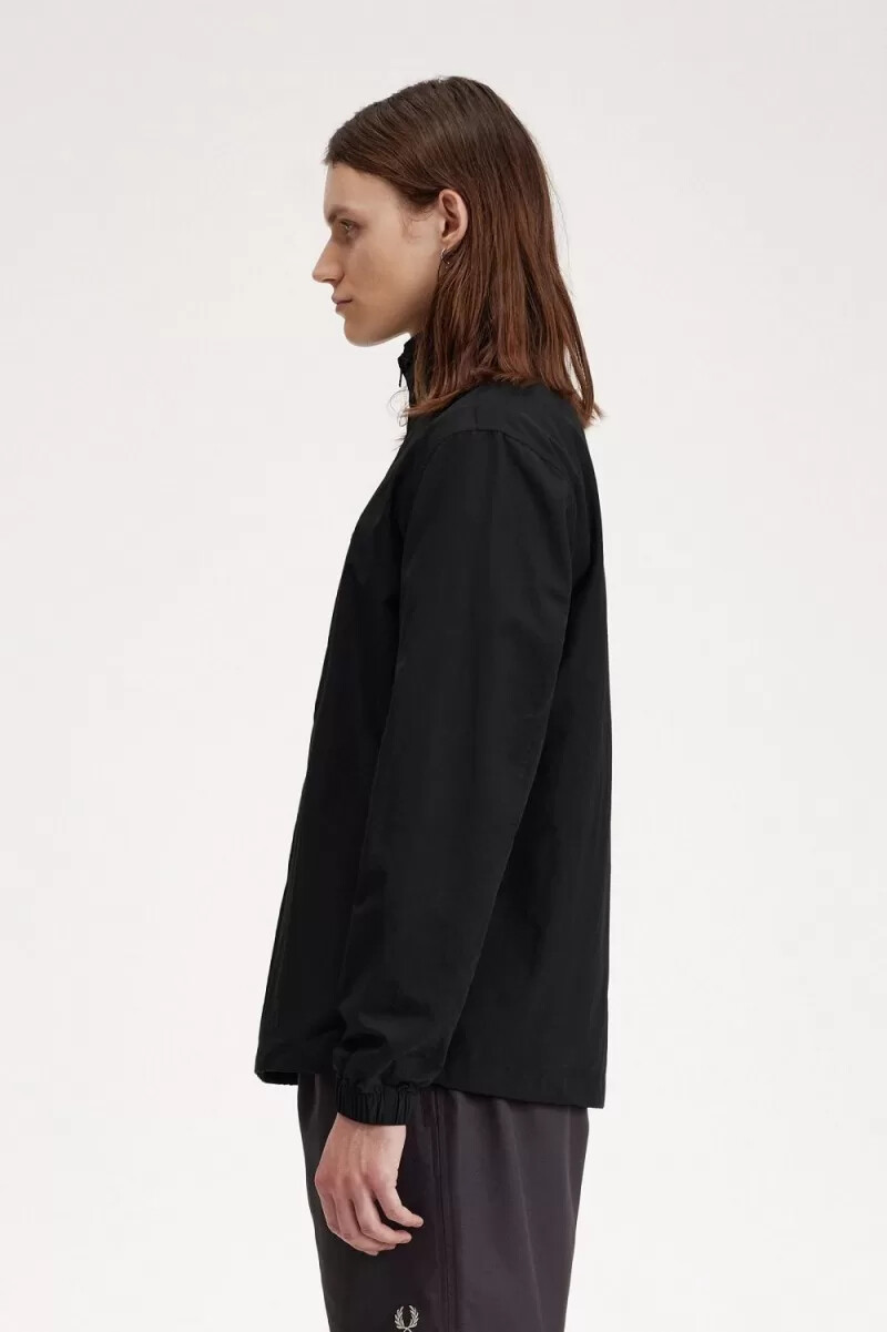 chaqueta deportiva tejida fred perry para hombre color negro