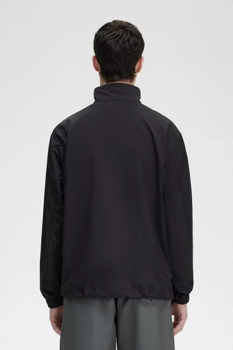 chaqueta deportiva tejida fred perry para hombre color negro