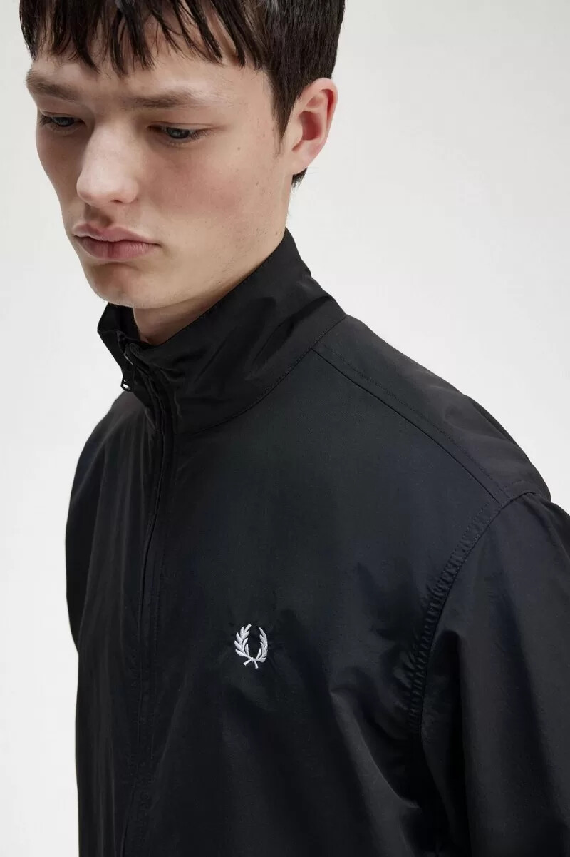 chaqueta deportiva tejida fred perry para hombre color negro
