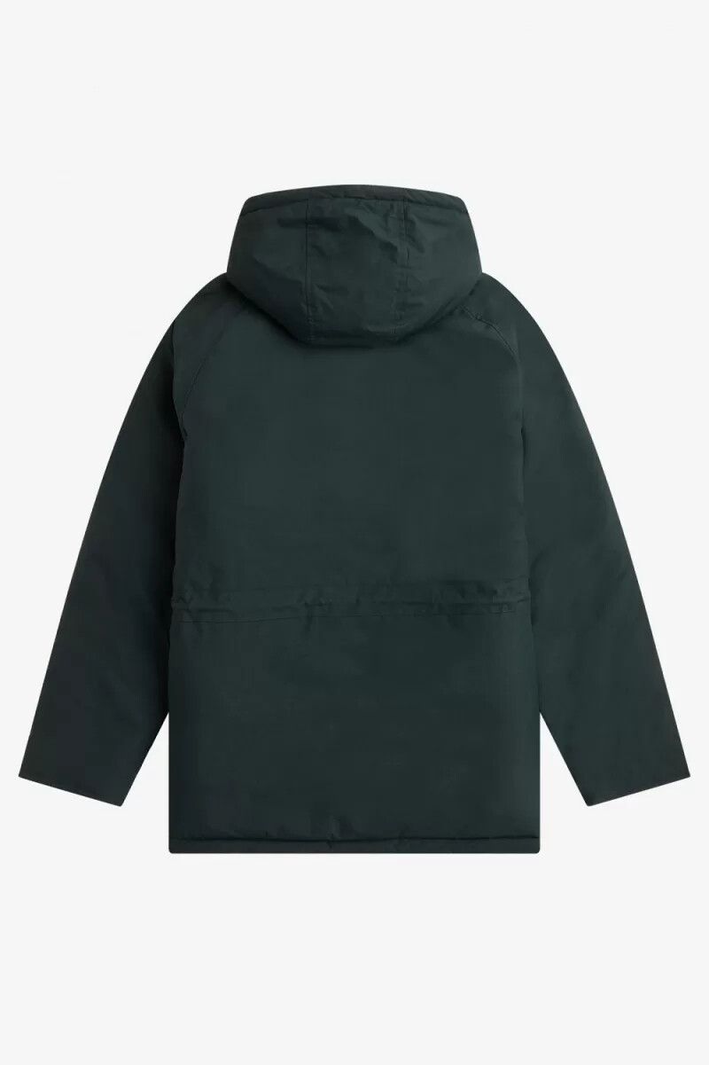 chaquetas acolchadas con cremallera fred perry para hombre verde noche