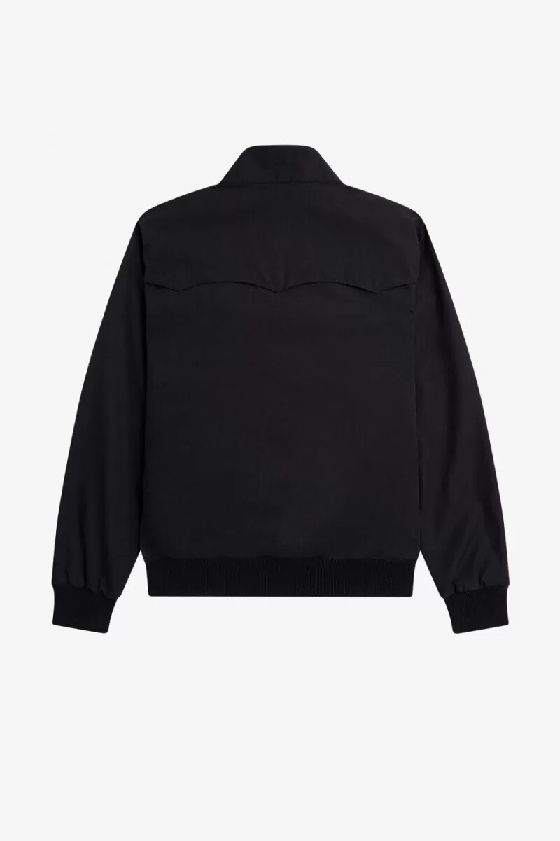 chaquetas fred perry harrington para hombre negras