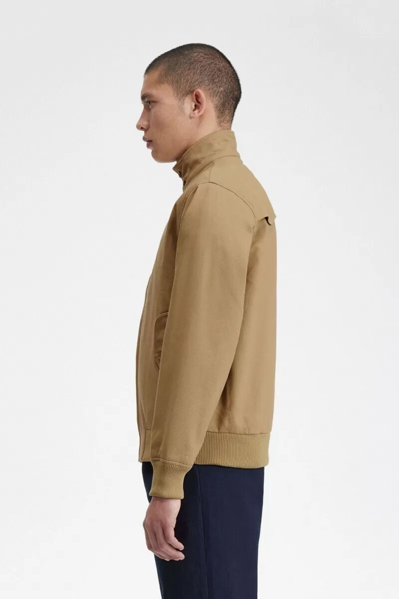 chaquetas harrington de pana fred perry para hombre color verde