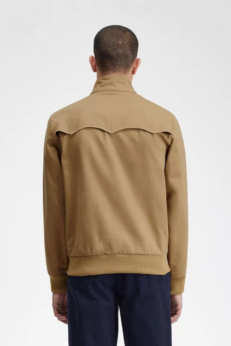 chaquetas harrington de pana fred perry para hombre color verde