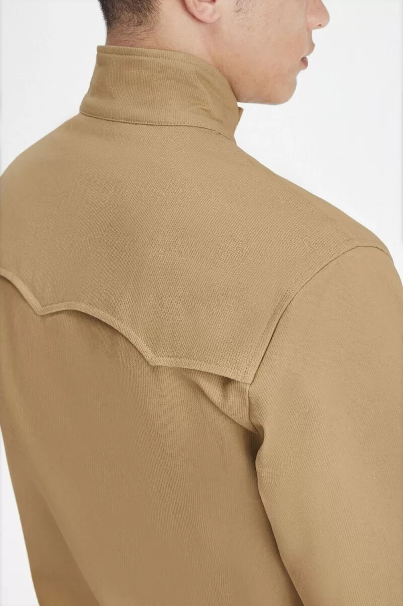 chaquetas harrington de pana fred perry para hombre color verde