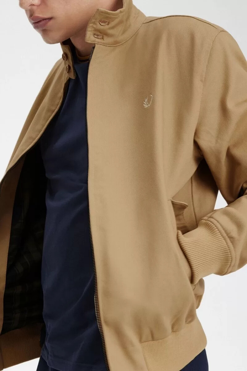 chaquetas harrington de pana fred perry para hombre color verde