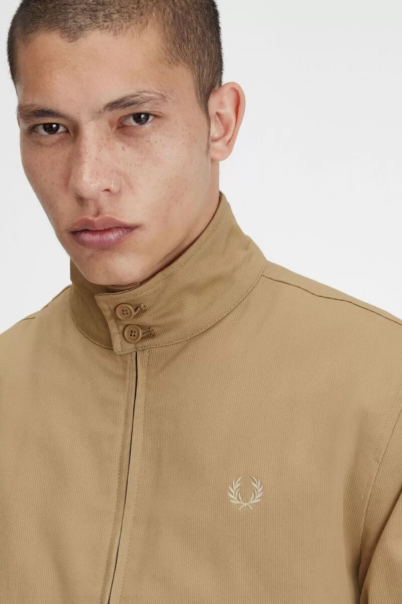 chaquetas harrington de pana fred perry para hombre color verde