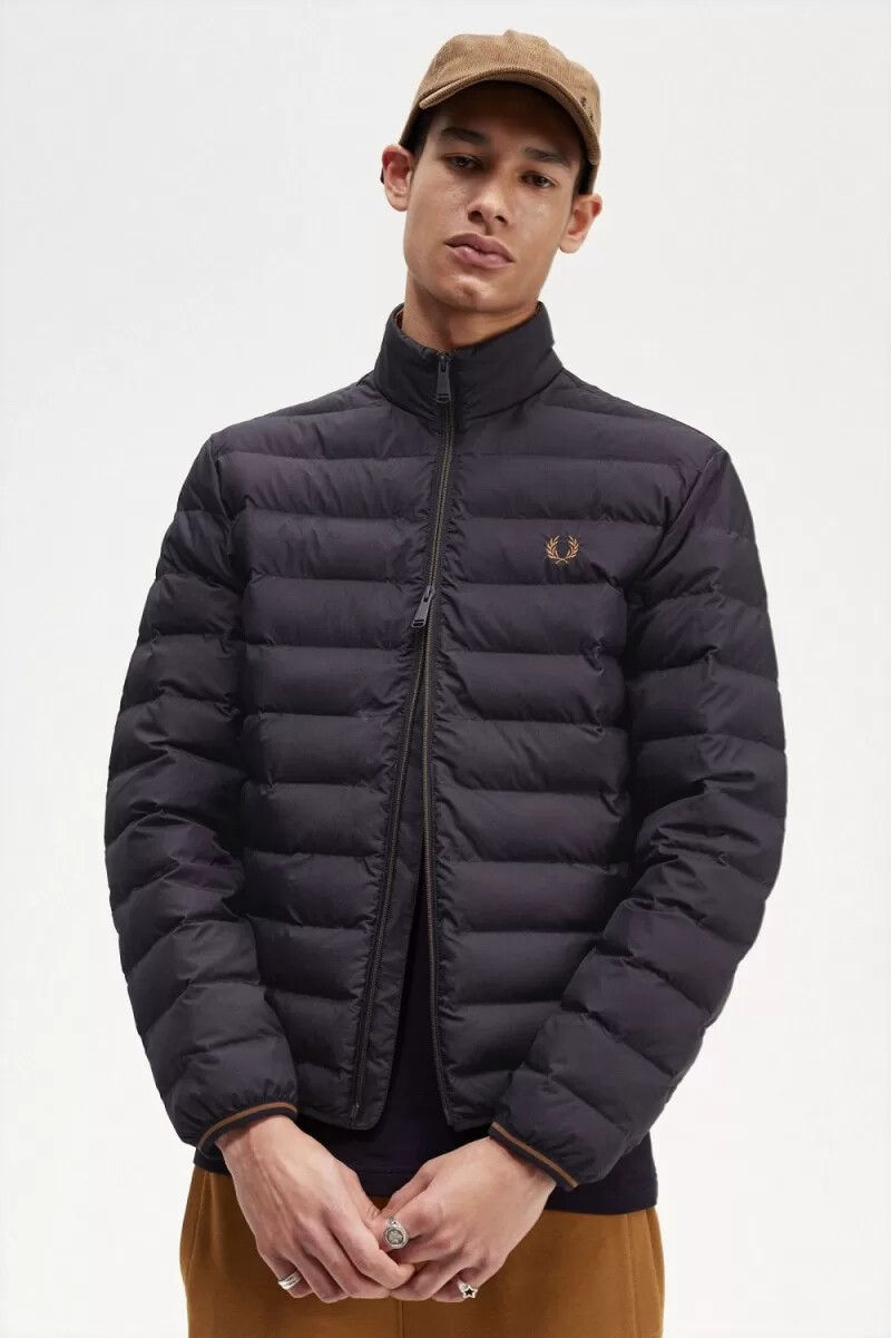 chaquetas aislantes fred perry para hombre color azul marino