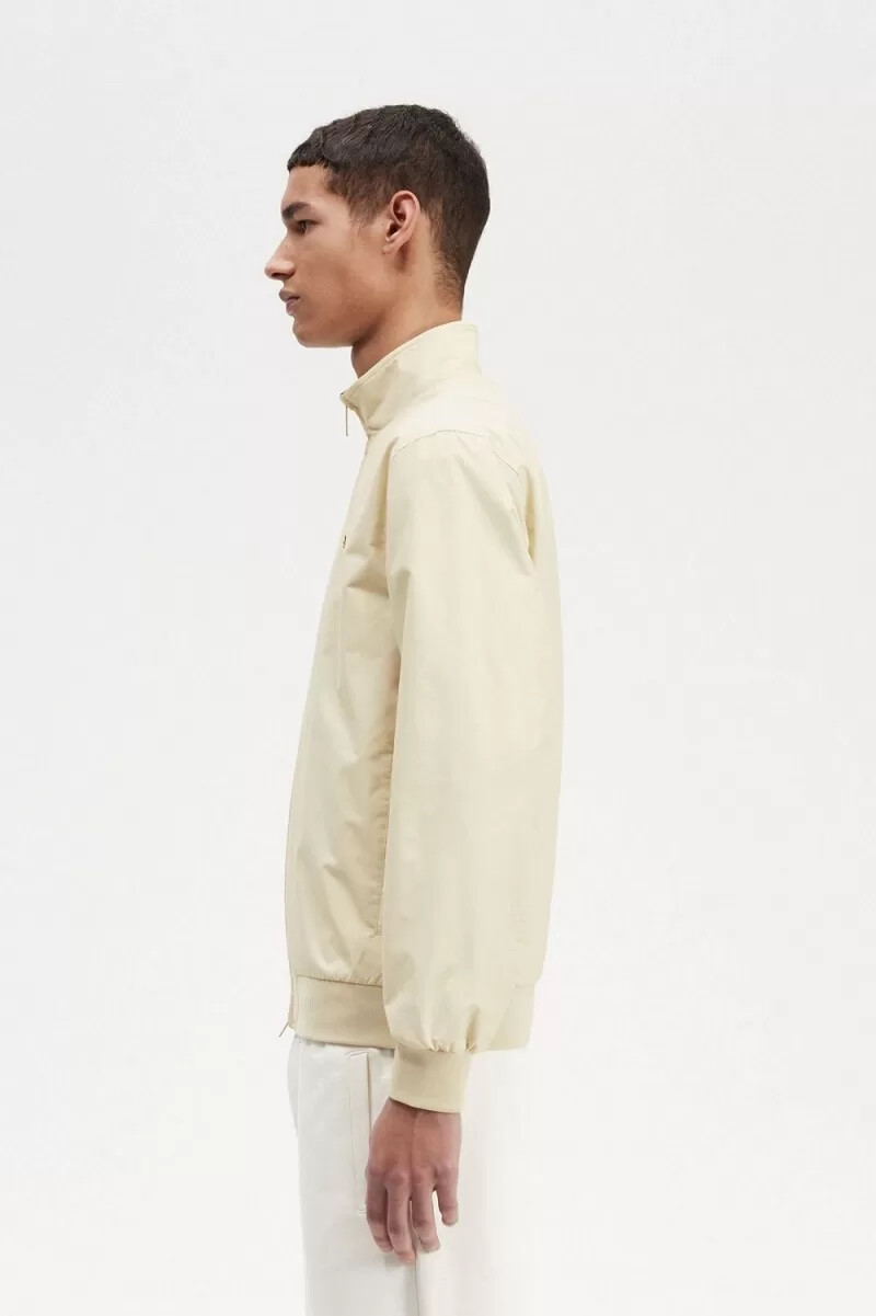 chaquetas fred perry brentham para hombre color avena