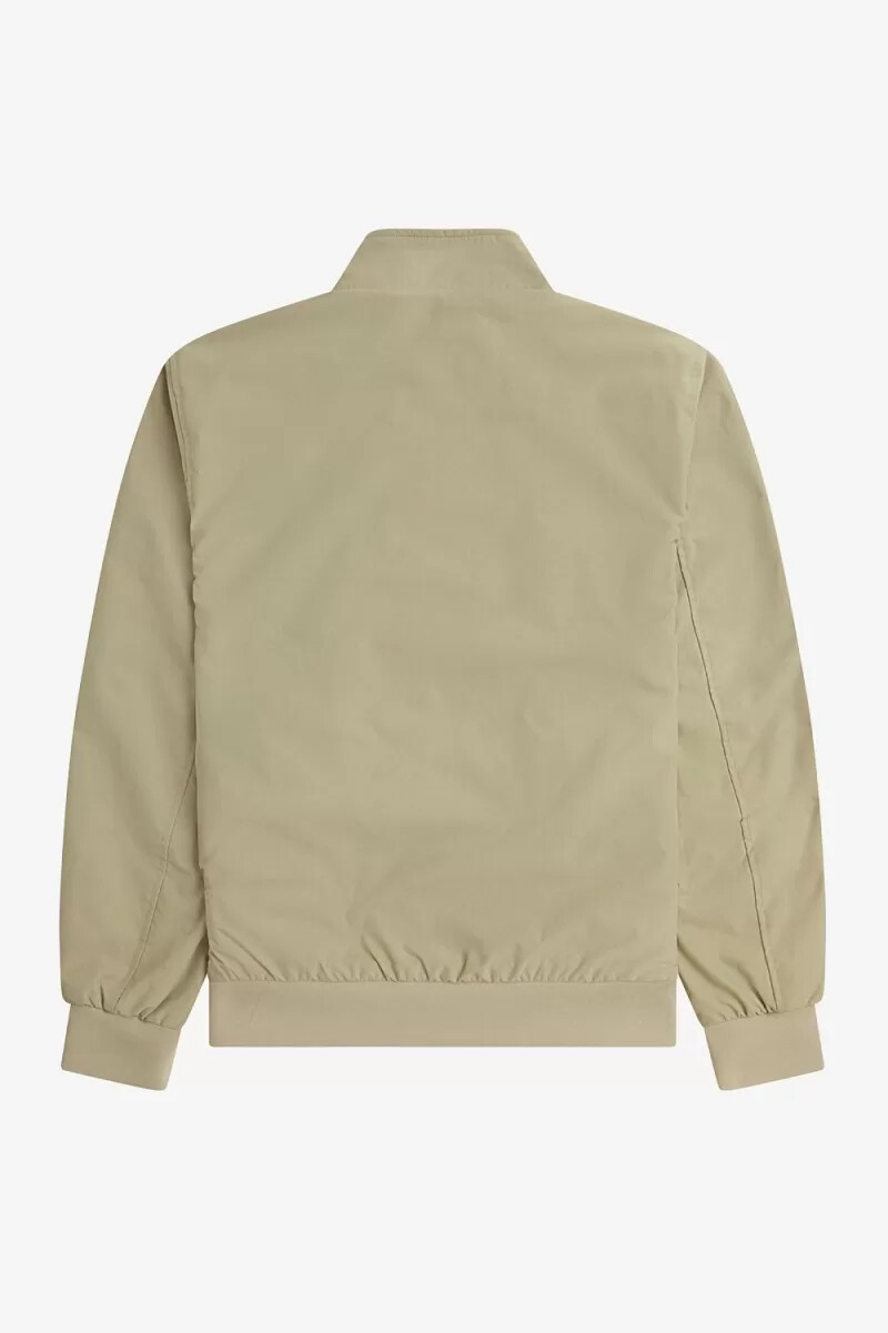 chaquetas fred perry brentham para hombre en gris cálido
