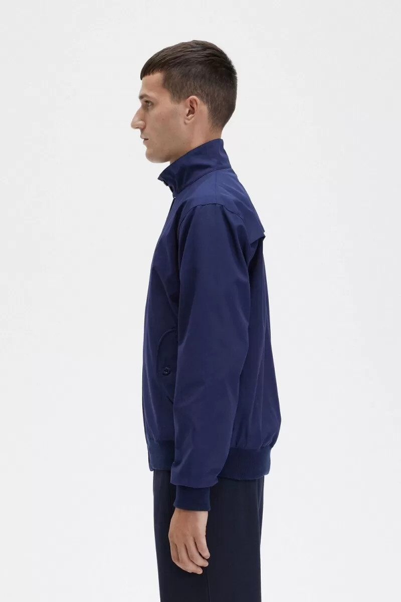 chaquetas fred perry harrington para hombre azul marino