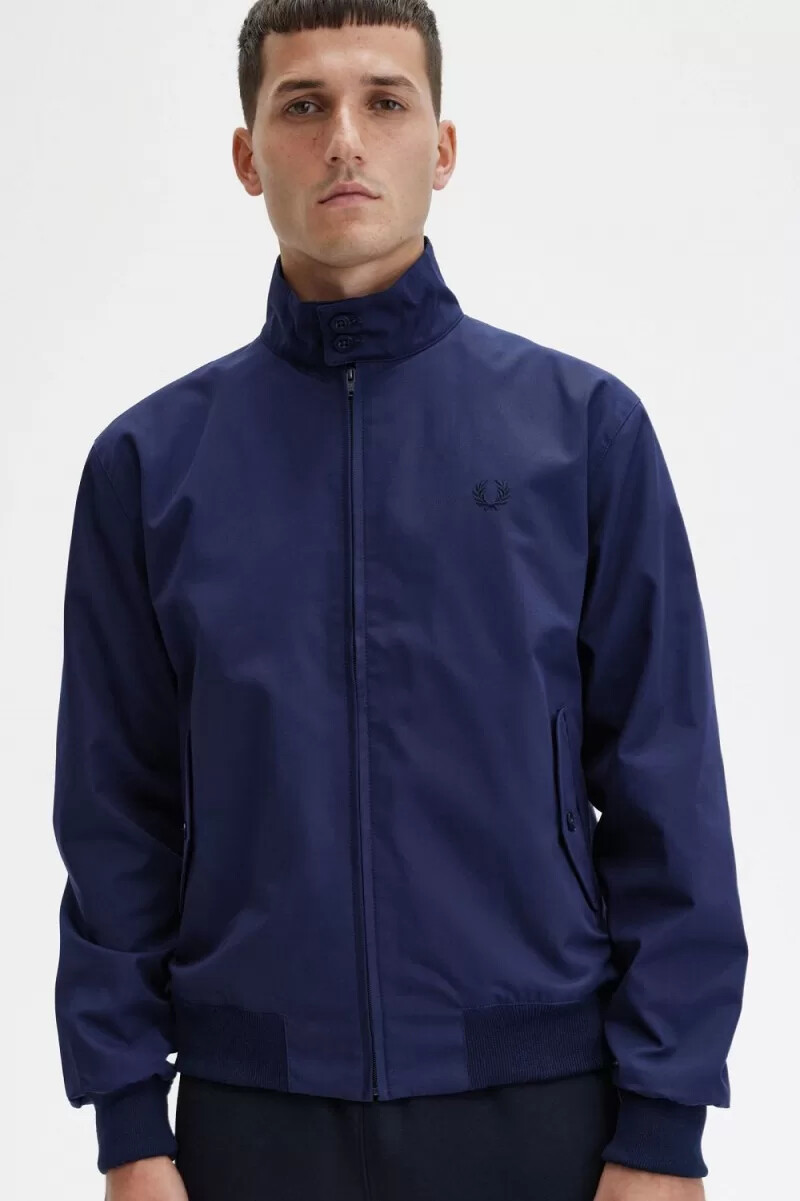 chaquetas fred perry harrington para hombre azul marino