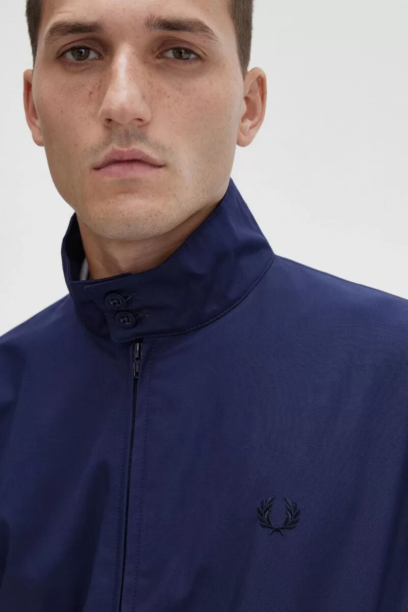 chaquetas fred perry harrington para hombre azul marino