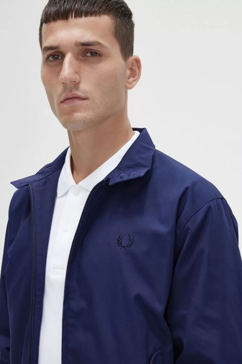 chaquetas fred perry harrington para hombre azul marino