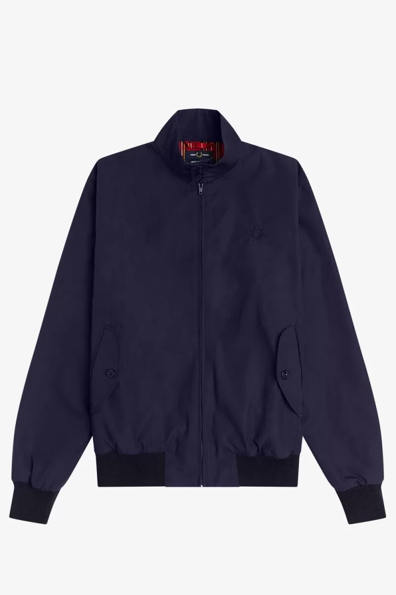 chaquetas fred perry harrington para hombre azul marino
