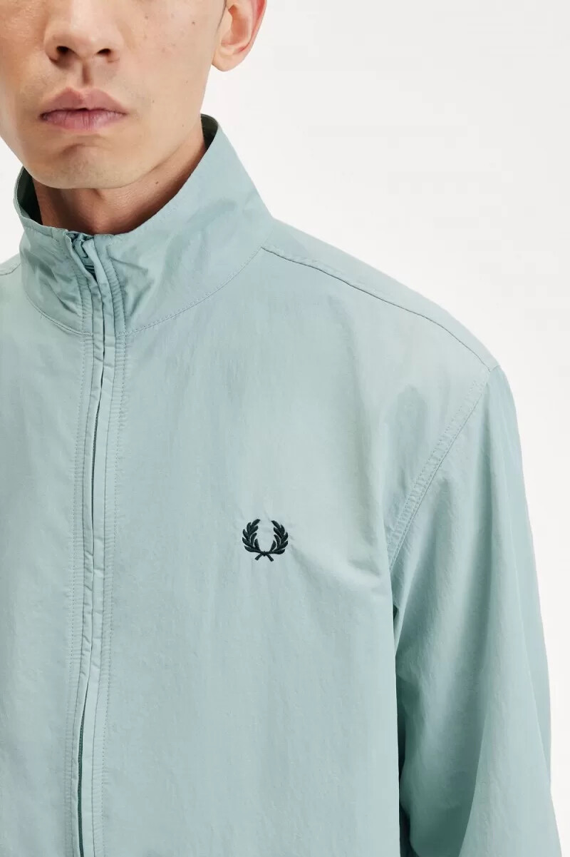 chaqueta deportiva tejida fred perry para hombre color azul plateado