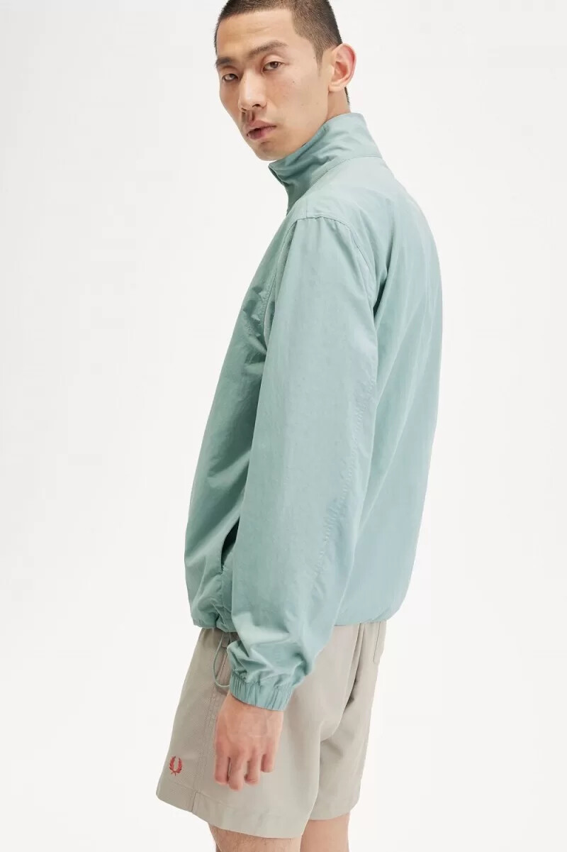 chaqueta deportiva tejida fred perry para hombre color azul plateado