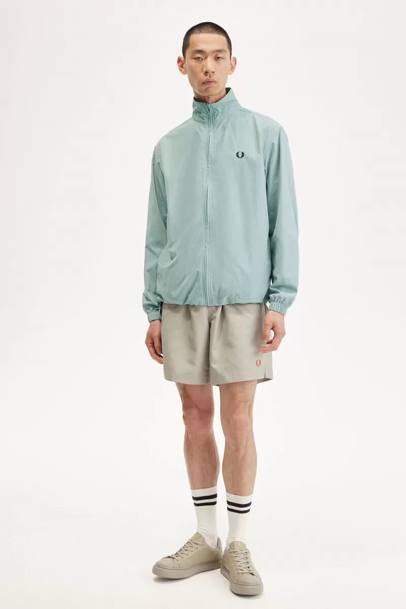 chaqueta deportiva tejida fred perry para hombre color azul plateado