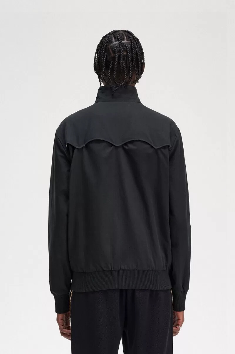 chaquetas fred perry harrington para hombre negras