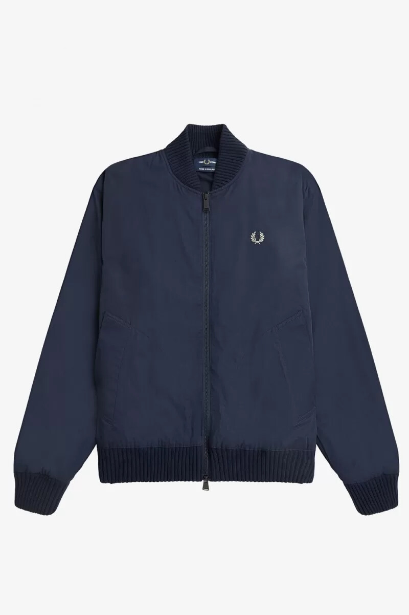 chaqueta bomber fred perry para hombre color azul marino
