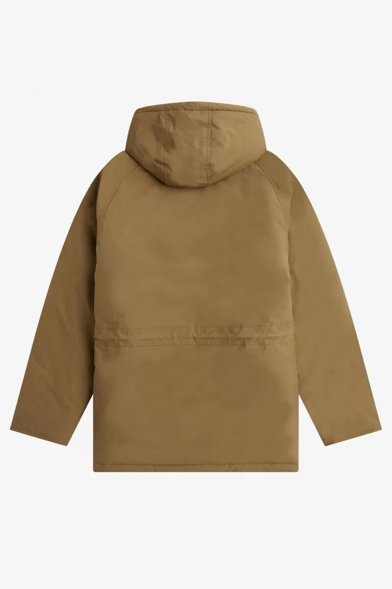 chaquetas fred perry acolchadas con cremallera para hombre color marrón