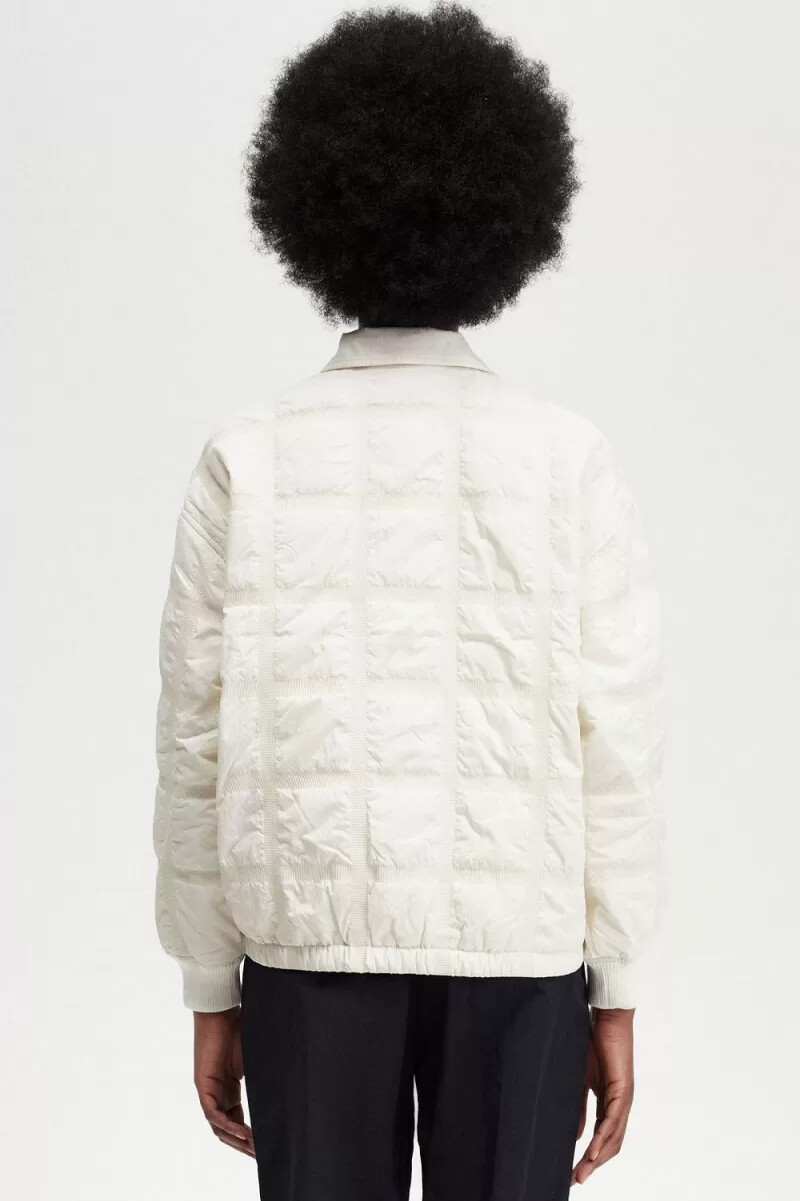 chaquetas acolchadas fred perry para mujer en beige