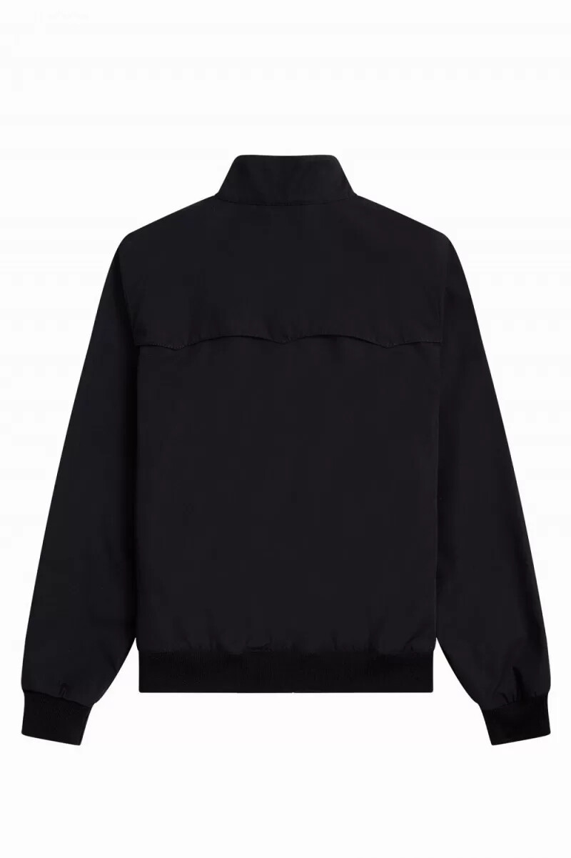 chaquetas fred perry harrington para mujer negras
