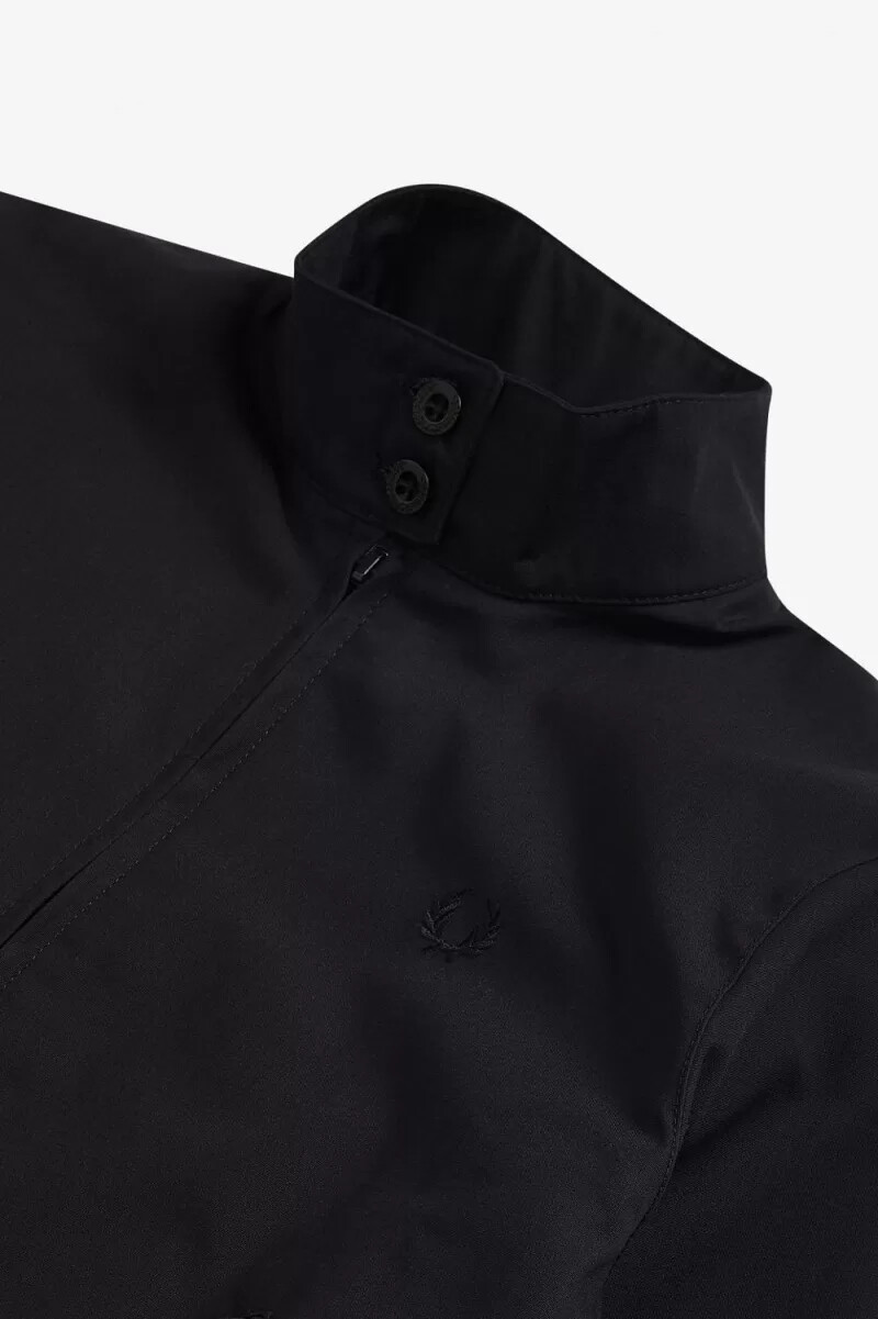 chaquetas fred perry harrington para mujer negras