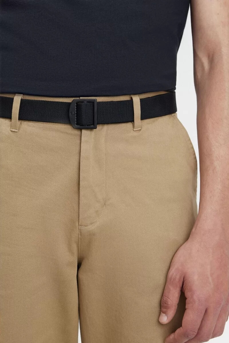 cinturones fred perry webbing para hombre negros