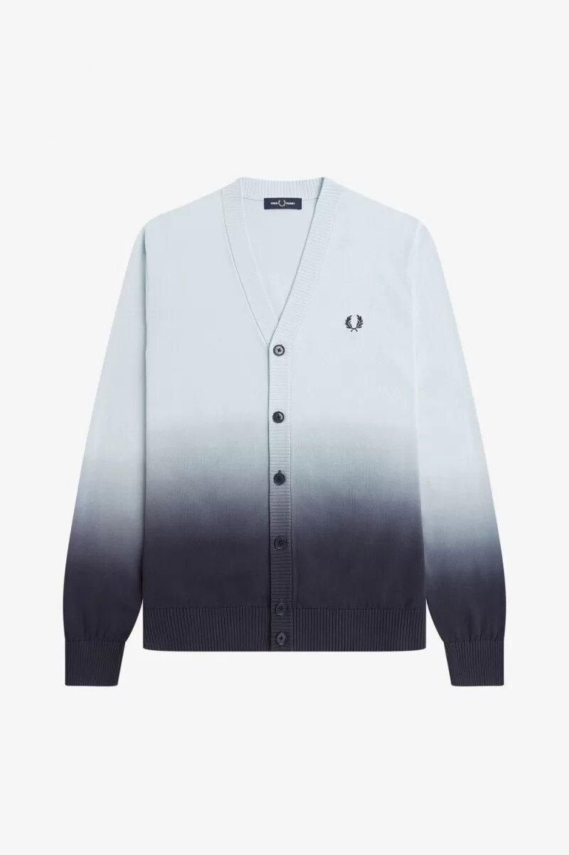 cárdigan fred perry ombre para hombre en color aguamarina claro