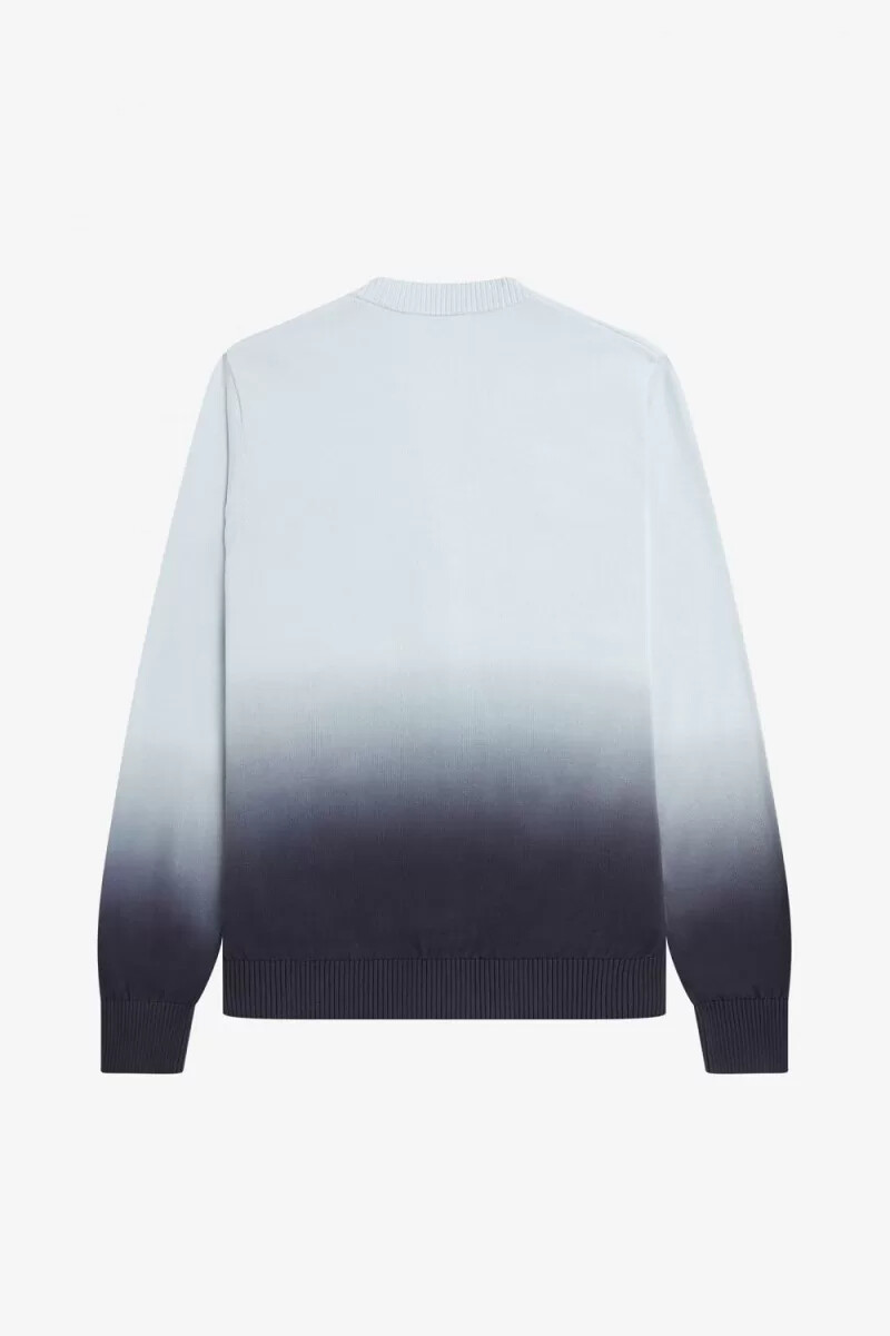 cárdigan fred perry ombre para hombre en color aguamarina claro