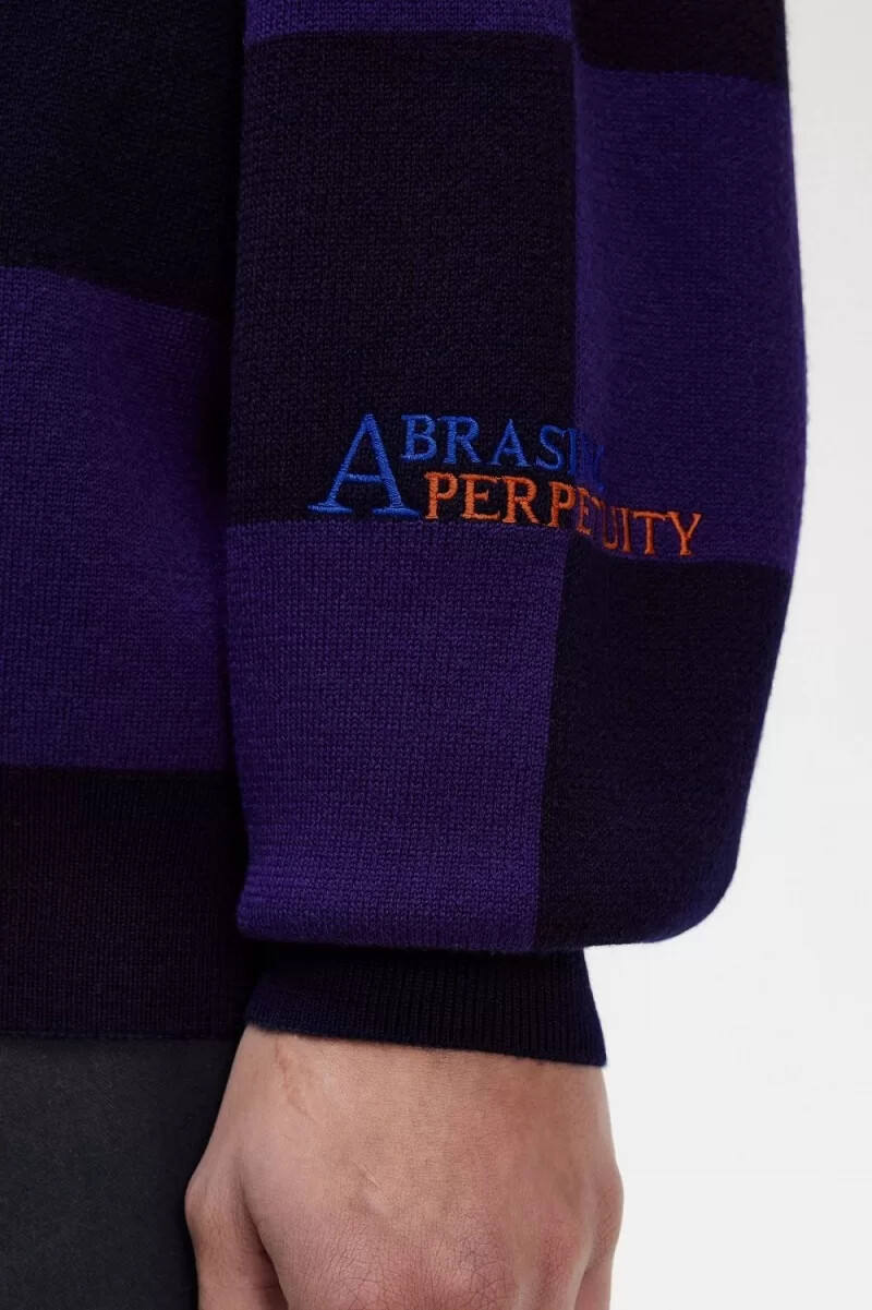 cárdigan de cuadros de fred perry para hombre azul marino